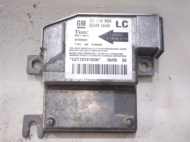 Recambio de centralita airbag para opel corsa c (2003) 1.3 cdti referencia OEM IAM 24439954 327963935  