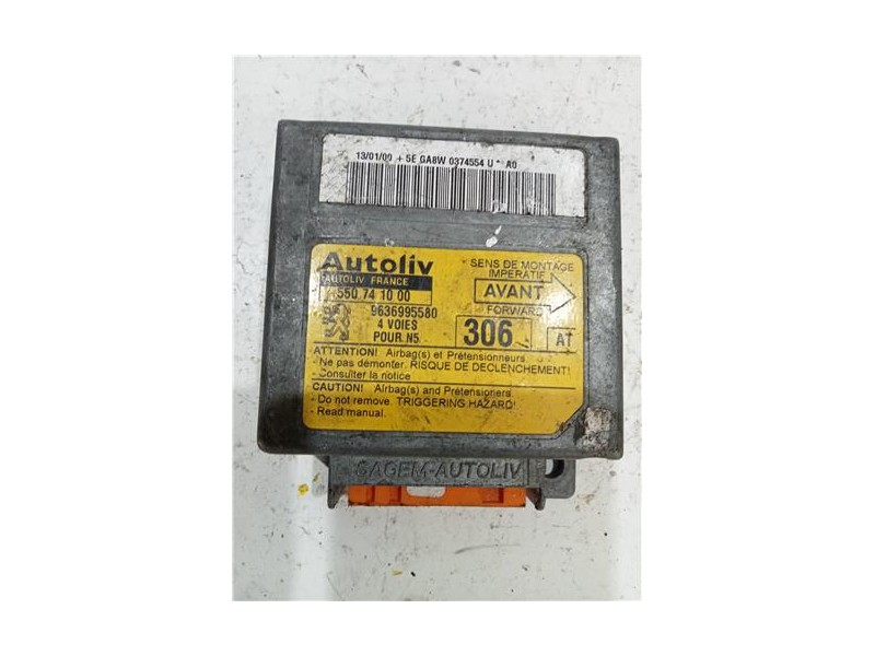 Recambio de centralita airbag para peugeot 306 4 pt. (s1)(08.199403.1997) 1.9 sld [1,9 ltr. - 51 kw diesel] referencia OEM IAM 5