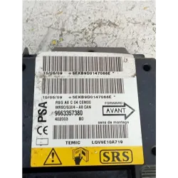 Recambio de centralita airbag para citroën c3 (09.2009) 1.4 hdi 70 referencia OEM IAM 9663357380  