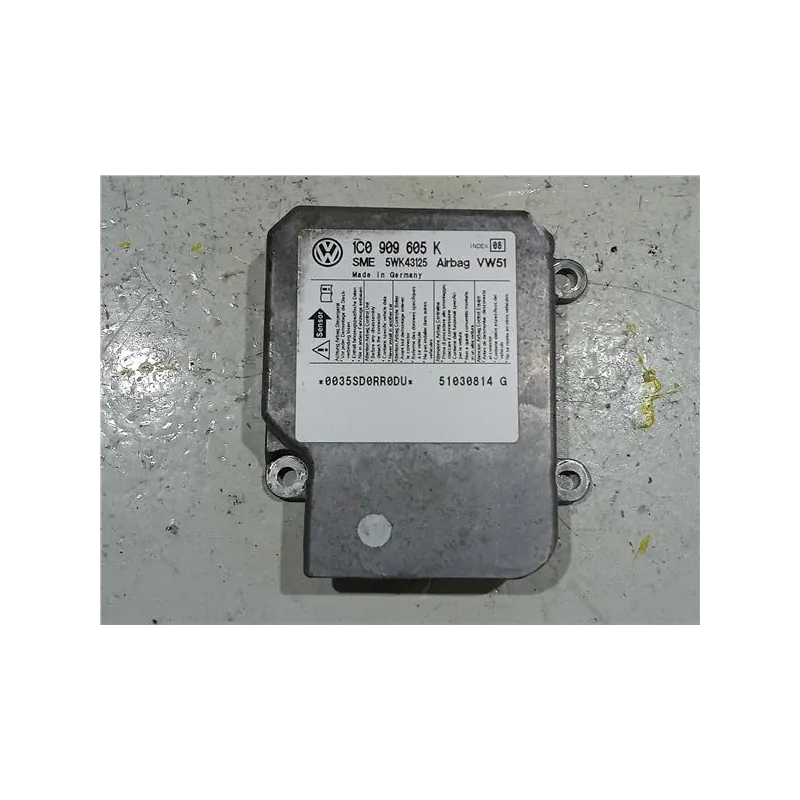 Recambio de centralita airbag para volkswagen polo iv (9n1)(11.2001) 1.9 tdi referencia OEM IAM 1C0909605K  