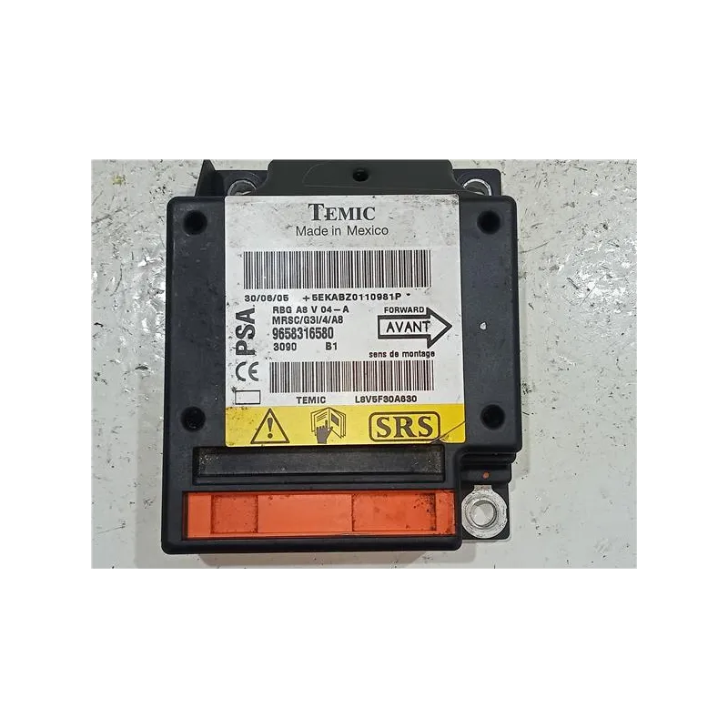 Recambio de centralita airbag para citroën c3 (2002) hdi referencia OEM IAM 9658316580  