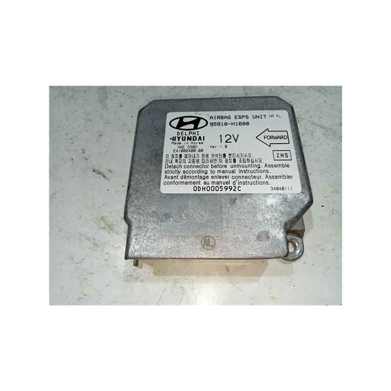 Recambio de centralita airbag para hyundai terracan (hp)(2001) 2.5 d referencia OEM IAM 95910H1600  