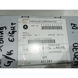 Recambio de sistema audio / radio cd para chrysler sebring (js) 2.4 vvt referencia OEM IAM 26777L  