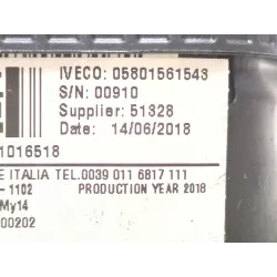 Recambio de airbag volante para iveco daily vi furgoneta 33s16, 35s16, 35c16, 40c16, 50c16 referencia OEM IAM 05801561548 341592