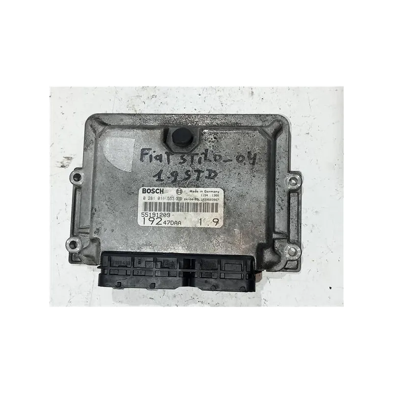 Recambio de centralita inyeccion para fiat stilo (192)(2001) 1.9 jtd (192_xe1a) referencia OEM IAM 0281011553  