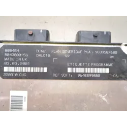 Recambio de centralita inyeccion para peugeot 206 hatchback (2a/c) 1.9 d referencia OEM IAM 9640899880 9639587680 R04080015G  