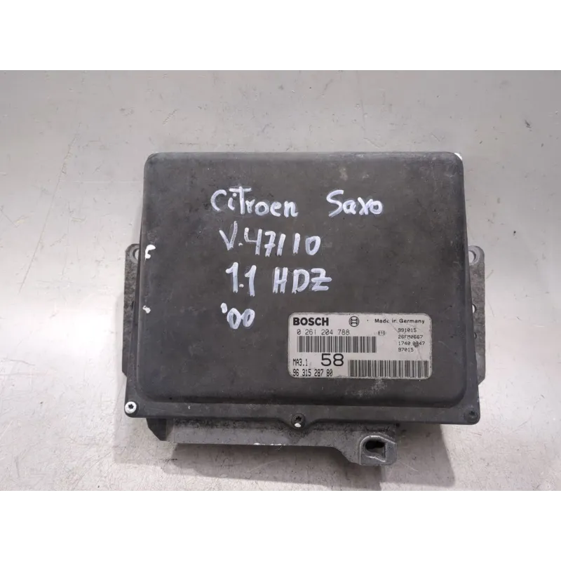 Recambio de centralita inyeccion para citroën saxo (s0, s1) 1.1 x, sx referencia OEM IAM 0261204788 9631528780  