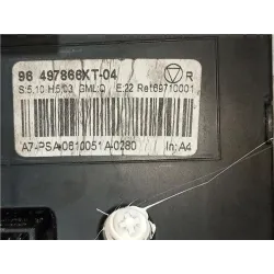 Recambio de mandos climatizador para peugeot 207 (2006) 1.4 confort [1,4 ltr. - 50 kw hdi] referencia OEM IAM 96497866XT04  