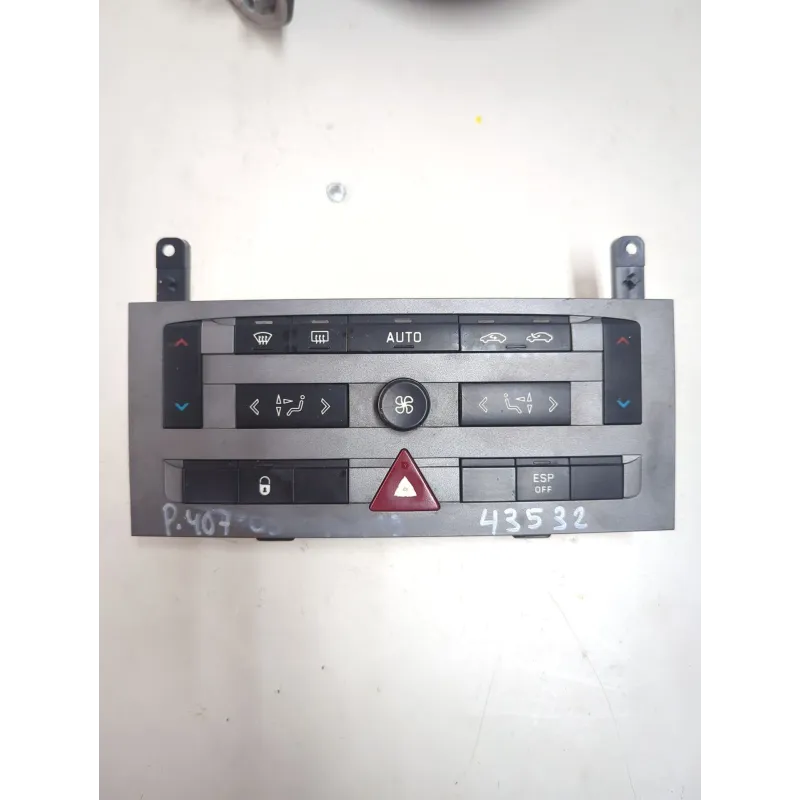 Recambio de mando climatizador para peugeot 407 (6d_) 2.0 16v (6drfjc, 6drfje, 6drfjf) referencia OEM IAM 96573322YW  