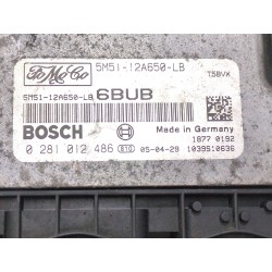 Recambio de centralita inyeccion para ford focus ii sedán (da_) 1.6 tdci referencia OEM IAM 5M5112A650LB 0281012486  