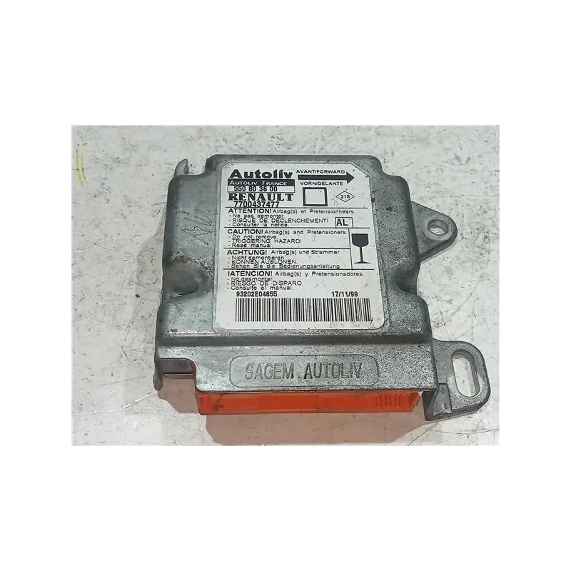 Recambio de centralita airbag para renault megane i fase 2 berlina (ba0)(1999) referencia OEM IAM 550803600  