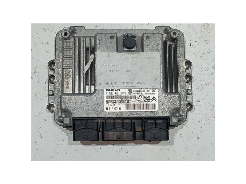 Recambio de centralita inyeccion para peugeot 207 (2006) 1.4 confort [1,4 ltr. - 50 kw hdi] referencia OEM IAM 0281011863 EDC16C