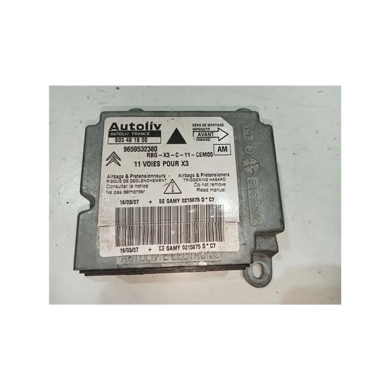 Recambio de centralita airbag para citroën c5 berlina hdi (dcrhzb, dcrhze) referencia OEM IAM 603481900  
