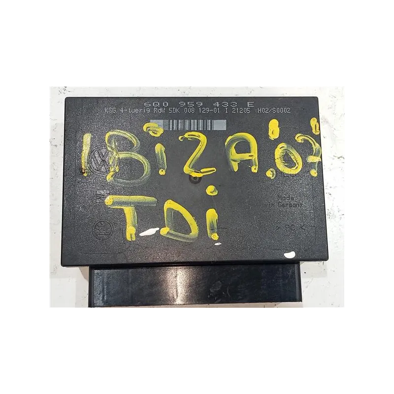 Recambio de centralita cierre para seat ibiza (6k1)(08.1999) 1.4 referencia OEM IAM 6Q0959433E  