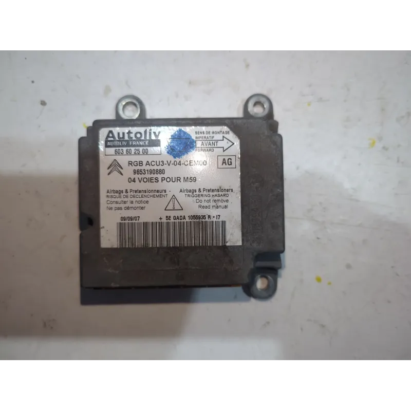 Recambio de centralita airbag para citroën berlingo (1996) 1.9 d (mfwjz) referencia OEM IAM 9553190880  