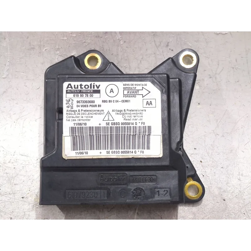 Recambio de centralita airbag para citroën berlingo multispace (b9) 1.6 hdi 90 referencia OEM IAM 619907800 9673393680  