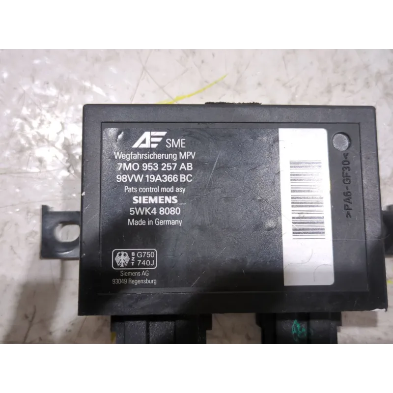 Recambio de centralita inmovilizador para ford galaxy (vx)(1995) 1.9 tdi referencia OEM IAM 5WK48080  