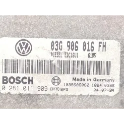 Recambio de centralita inyeccion para seat toledo (5p2)(09.2004) 2.0 tdi 16v referencia OEM IAM 03G906016FH 0281011909  