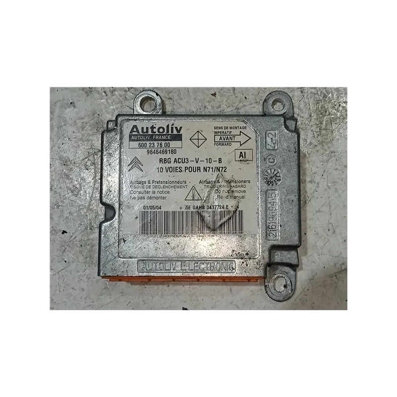 Recambio de centralita airbag para citroën xsara berlina (1997) 1.9 td referencia OEM IAM 600237600  
