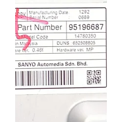 Recambio de pantalla para chevrolet cruze (j300) 2.0 cdi referencia OEM IAM 95196687  