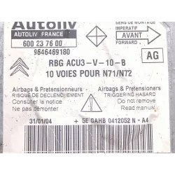 Recambio de centralita airbag para citroën xsara berlina (1997) 2.0 hdi 90 referencia OEM IAM 216196945 600237600  