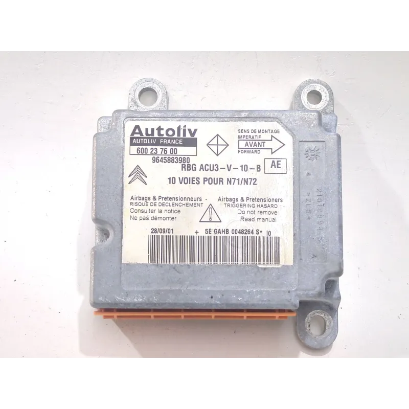 Recambio de centralita airbag para citroën xsara (n1) 1.9 d referencia OEM IAM 600237600 9645883980 216196945  