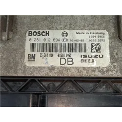 Recambio de centralita inyeccion para opel astra h berlina (2004) 1.6 referencia OEM IAM 0281012694 GM55560810DB  