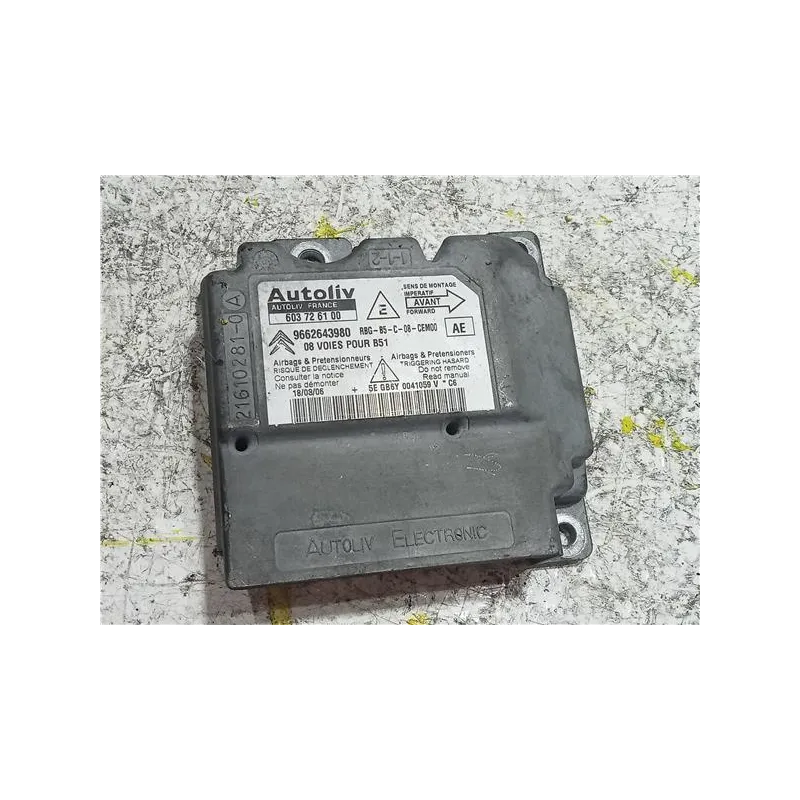 Recambio de centralita airbag para citroën c4 berlina (06.2004) 2.0 16v referencia OEM IAM 603726100  