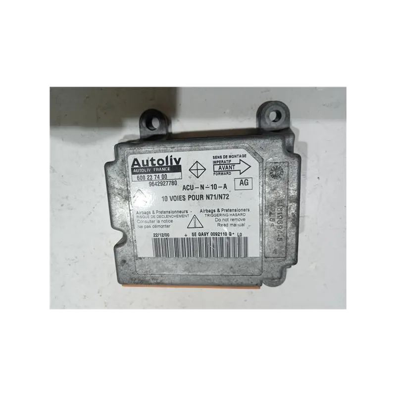 Recambio de centralita airbag para citroën xsara berlina (1997) 1.9 td referencia OEM IAM 600237400  