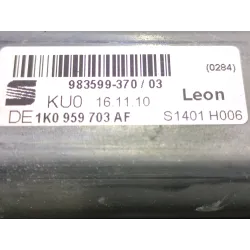 Recambio de mecanismo elevalunas trasero izquierdo para seat leon (1p1) 1.6 tdi referencia OEM IAM 1P0839401C 1K0959703AF  