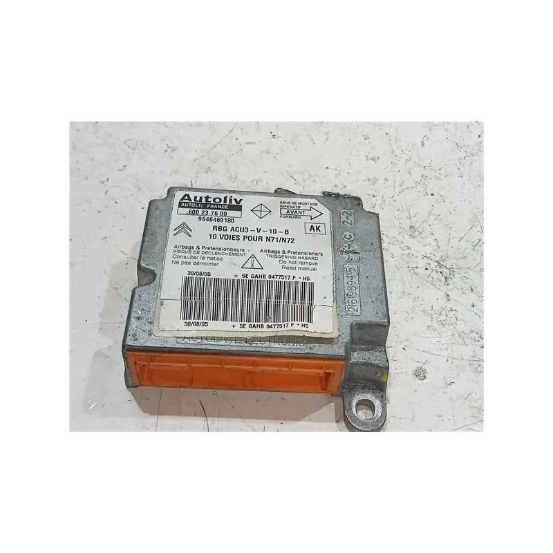 Recambio de centralita airbag para citroën xsara berlina (1997) 1.9 td referencia OEM IAM 600237600  