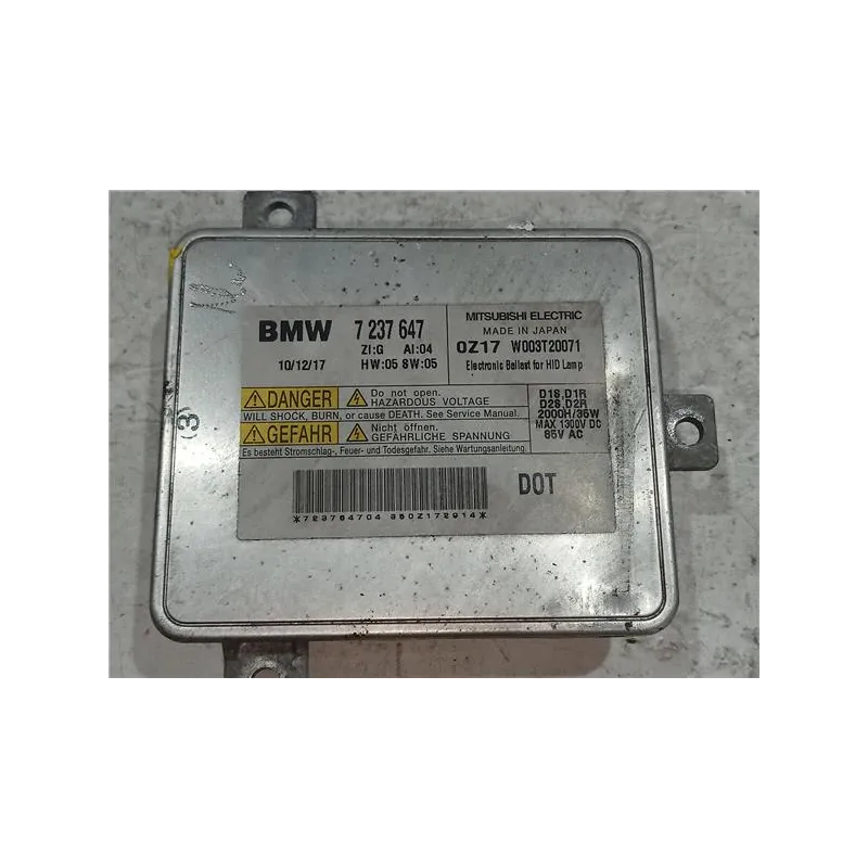 Recambio de centralita xenon para bmw serie 4 gran coupe (f36)(2014) referencia OEM IAM 7237647  