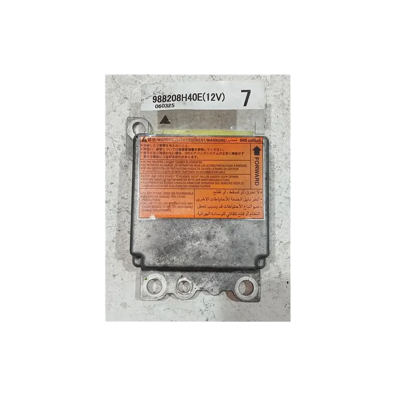 Recambio de centralita airbag para nissan x-trail (t30)(06.2001) 2.2 dci 4x4 referencia OEM IAM 988208H40E  