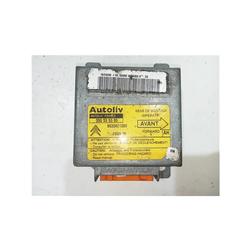 Recambio de centralita airbag para citroën xsara coupe (1997) millesime cat (rhy / dw10td)] referencia OEM IAM 550535300  
