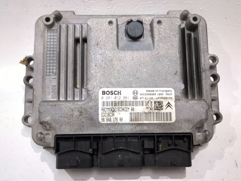 Recambio de centralita inyeccion para citroën c4 picasso i monospace (ud_) 1.6 hdi referencia OEM IAM 0281012981 9664617680  