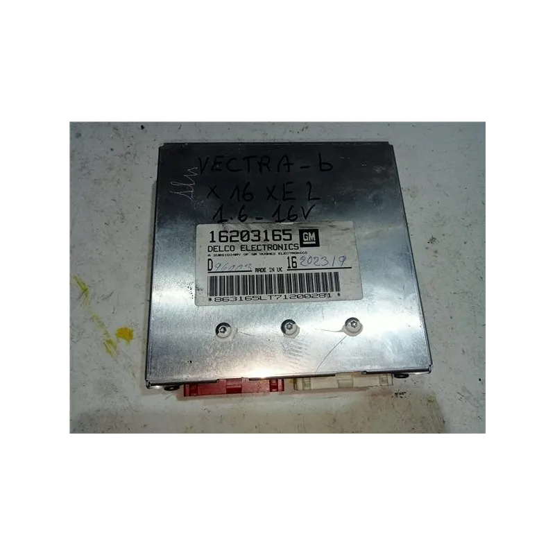 Recambio de centralita inyeccion para opel vectra b caravan (1996) 1.7 td referencia OEM IAM 16203165 D96003  