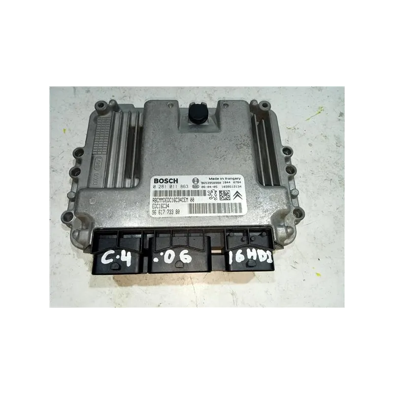 Recambio de centralita inyeccion para citroën c4 berlina (06.2004) 2.0 16v referencia OEM IAM 0281011863 1039S12134  
