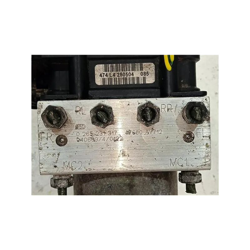 Recambio de nucleo abs para nissan primera berlina (p12)(12.2001) 1.9 dci referencia OEM IAM 0265231317 47660AV712  