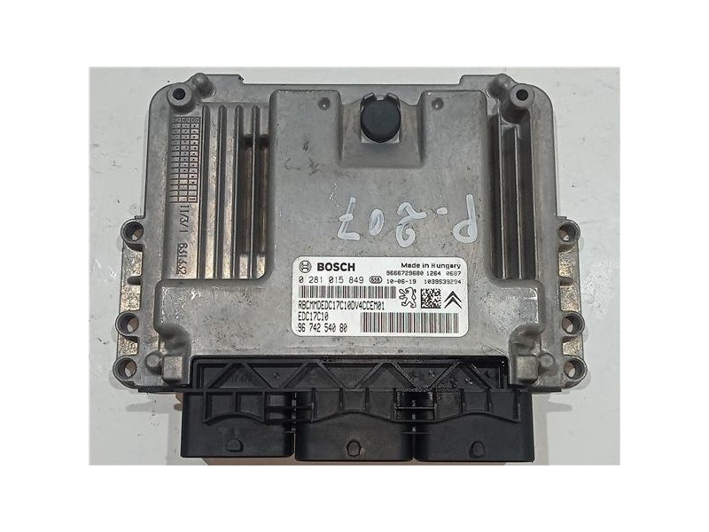 Recambio de centralita inyeccion para peugeot 207 (2006) 1.4 confort [1,4 ltr. - 50 kw hdi] referencia OEM IAM 1039S39294 028101