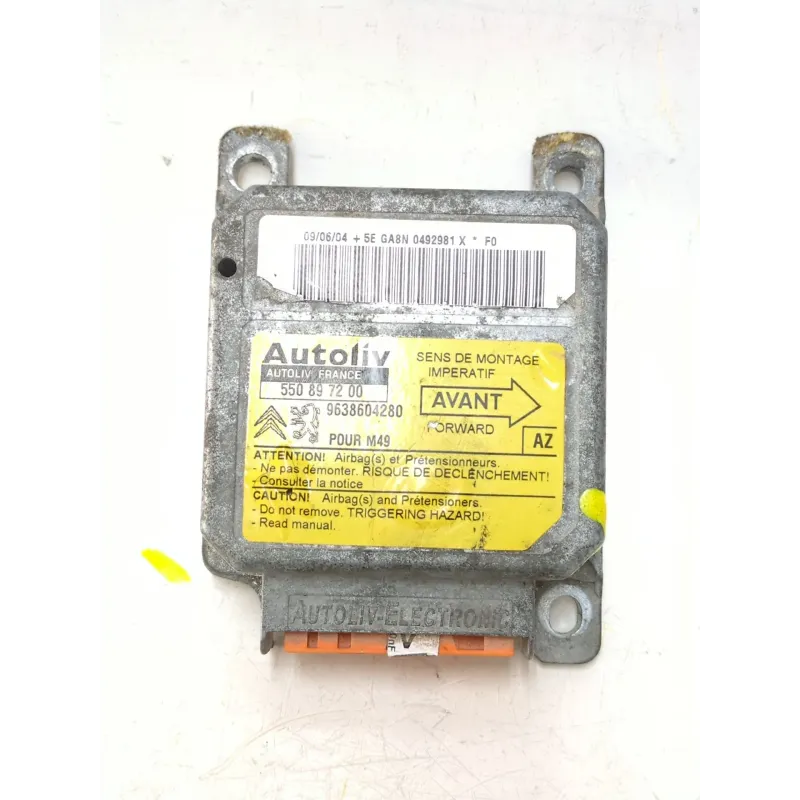 Recambio de centralita airbag para peugeot partner monospace (5_, g_) 1.9 d referencia OEM IAM 550897200  