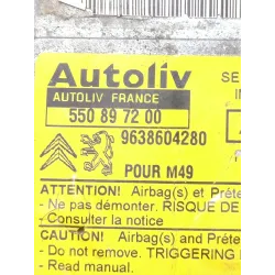 Recambio de centralita airbag para peugeot partner monospace (5_, g_) 1.9 d referencia OEM IAM 550897200  