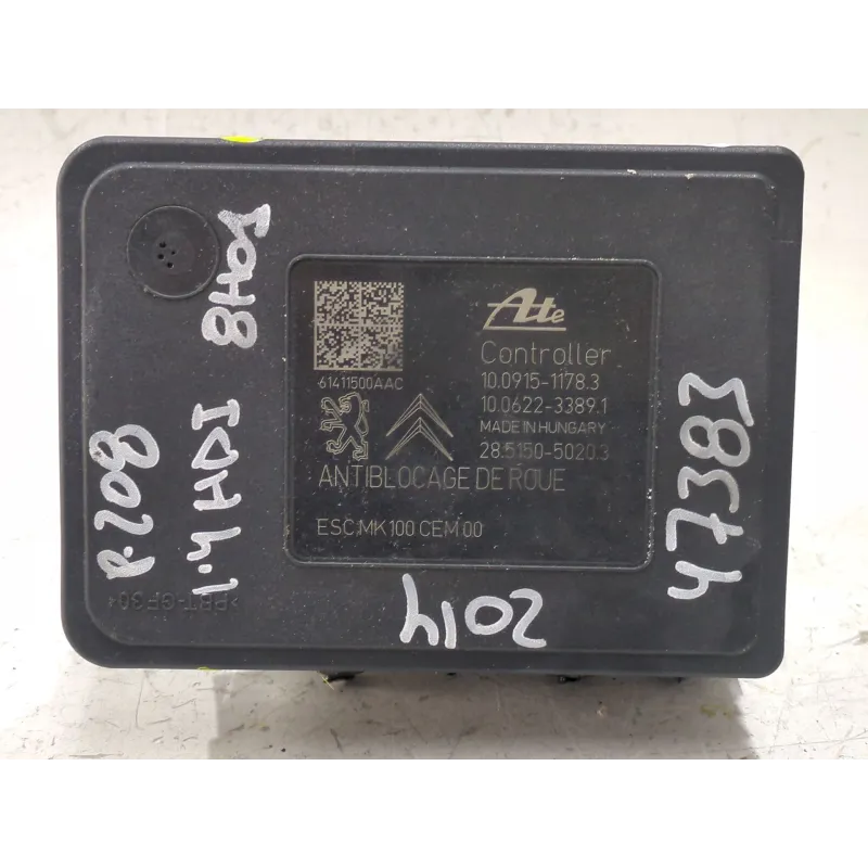 Recambio de nucleo abs para peugeot 208 1.4 hdi 68cv? referencia OEM IAM 9806891780 10091511783  