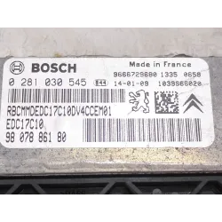 Recambio de centralita inyeccion para peugeot 208 1.4 hdi 68cv? referencia OEM IAM 0281030545 9807886180  