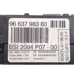 Recambio de bsi para peugeot 207 (2006) 1.6 67 cv referencia OEM IAM 9663798380 BSI2004P0700  