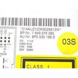 Recambio de sistema audio / radio cd para audi a3 (8p1) 1.6 tdi referencia OEM IAM 8P0035186S  