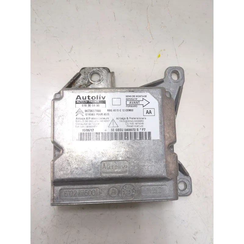 Recambio de centralita airbag para citroën c3 attraction 16v referencia OEM IAM 608762100B 9673657880  