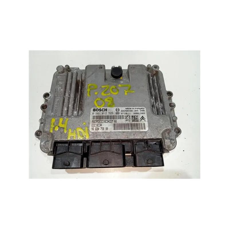 Recambio de centralita inyeccion para peugeot 207 sw (2007) 1.6 hdi referencia OEM IAM 0281012529  