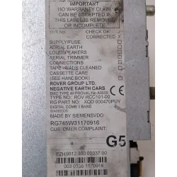 Recambio de sistema audio / radio cd para rover 75 (rj) 2.0 cdt referencia OEM IAM XQD000470PUY  