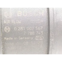 Recambio de caudalimetro para bmw serie 1 referencia OEM IAM F00C2G7002 0281002567  