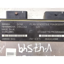 Recambio de centralita inyeccion para citroën c15 furgoneta/monovolumen (vd_) 1.9 d referencia OEM IAM 9642414980 200666  
